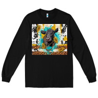 Black black angus Long Sleeve Tee - TumblerDesignByShophia