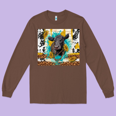 Black Angus Long Sleeve Tee Designed By Tumblerdesignbyshophia