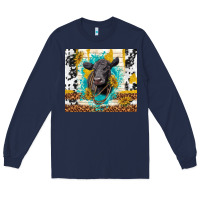 Navy black angus Long Sleeve Tee - TumblerDesignByShophia