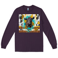 Plum black angus Long Sleeve Tee - TumblerDesignByShophia