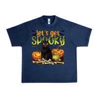Navy Let's Get Spooky Urban Heavy Tee - texasbilliewilder