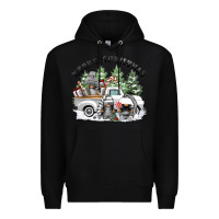 Black merry christmas gnomies Premium Hoodie - FaDigitalArtStudio