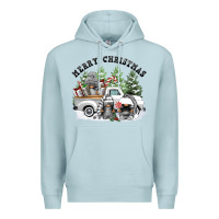 Blue Mist merry christmas gnomies Premium Hoodie - FaDigitalArtStudio