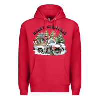 Cardinal merry christmas gnomies Premium Hoodie - FaDigitalArtStudio