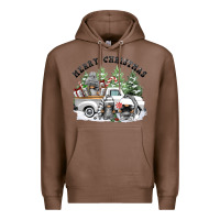 Chestnut merry christmas gnomies Premium Hoodie - FaDigitalArtStudio
