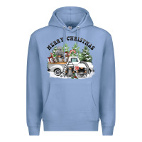 Colony Blue merry christmas gnomies Premium Hoodie - FaDigitalArtStudio