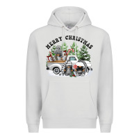 Dove Grey merry christmas gnomies Premium Hoodie - FaDigitalArtStudio