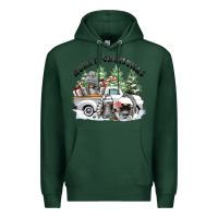 Sports Green merry christmas gnomies Premium Hoodie - FaDigitalArtStudio