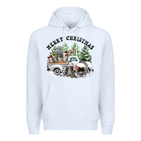 White merry christmas gnomies Premium Hoodie - FaDigitalArtStudio