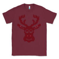 Burgundy Christmas Deer Ugly Classic Tee - Bettercallsaul