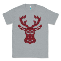 Heather Grey Christmas Deer Ugly Classic Tee - Bettercallsaul