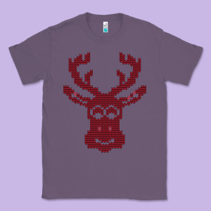 Christmas Deer Ugly Classic Tee Designed By Bettercallsaul