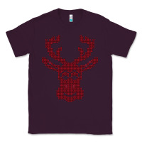 Plum Christmas Deer Ugly Classic Tee - Bettercallsaul