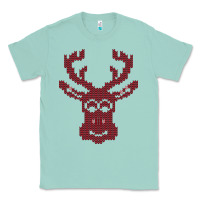 Seafoam Christmas Deer Ugly Classic Tee - Bettercallsaul