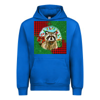 Cobalt christmas raccoon Urban Hoodie - BarkalooDesign