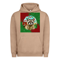 Pigment Burro christmas raccoon Urban Hoodie - BarkalooDesign