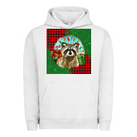 Pigment Lunar Rock christmas raccoon Urban Hoodie - BarkalooDesign