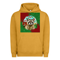 Pigment Peanut Butter christmas raccoon Urban Hoodie - BarkalooDesign
