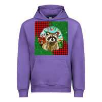 Tulip christmas raccoon Urban Hoodie - BarkalooDesign