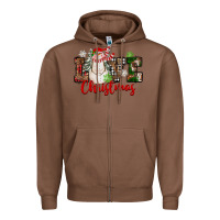 Chestnut Love Christmas Snowman Zipper Hoodie - FaDigitalArtStudio
