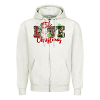 Oatmeal Heather Love Christmas Snowman Zipper Hoodie - FaDigitalArtStudio