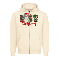 Sandshell Love Christmas Snowman Zipper Hoodie - FaDigitalArtStudio