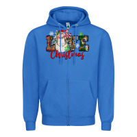 True Royal Love Christmas Snowman Zipper Hoodie - FaDigitalArtStudio