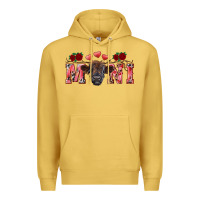 Antique Gold valentines day mini black Premium Hoodie - RanaPortraitStore