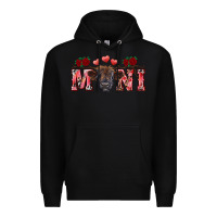 Black valentines day mini black Premium Hoodie - RanaPortraitStore