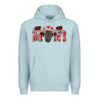 Blue Mist valentines day mini black Premium Hoodie - RanaPortraitStore