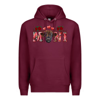 Burgundy valentines day mini black Premium Hoodie - RanaPortraitStore