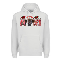 Dove Grey valentines day mini black Premium Hoodie - RanaPortraitStore