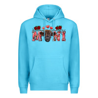 Ocean Blue valentines day mini black Premium Hoodie - RanaPortraitStore
