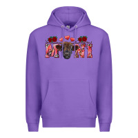 Purple valentines day mini black Premium Hoodie - RanaPortraitStore