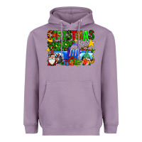 Lavender christmas truck Heavyweight Hoodie - SublimationCraftShop