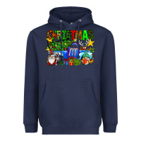 Navy christmas truck Heavyweight Hoodie - SublimationCraftShop