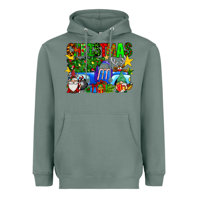 Christmas Truck Heavyweight Hoodie by SublimationCraftShop | Teevron