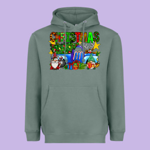 Christmas Truck Heavyweight Hoodie Designed By Sublimationcraftshop
