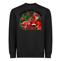 Black Valentine's Day hanging with my gnomies Heavyweight Sweatshirt - FaDigitalArtStudio