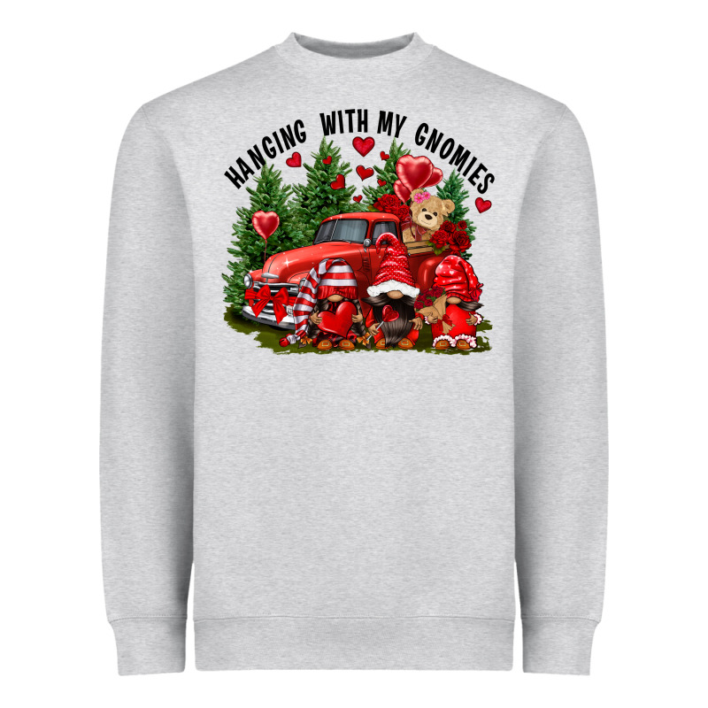Valentine's Day Hanging With My Gnomies Heavyweight Sweatshirt by FaDigitalArtStudio | Teevron