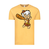 Vintage Mustard bamm bamm Vintage Tee - DesigneFamous