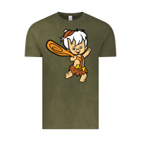 Vintage Olive bamm bamm Vintage Tee - DesigneFamous