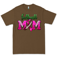 Cacao Football Mom Breast Cancer Premium Tee - BundleAndBundleShop