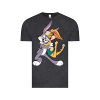 Vintage Black bugs bunny and lola bunny Vintage Tee - DesigneFamous