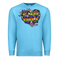 Ocean Blue woke up gay again Premium Sweatshirt - SublimationCraftShop
