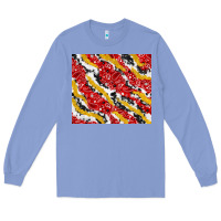 Colony Blue bandana and cowhide pattern Long Sleeve Tee - TumblerDesignByShophia