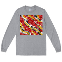 Heather Grey bandana and cowhide pattern Long Sleeve Tee - TumblerDesignByShophia
