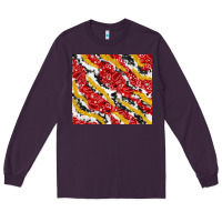 Plum bandana and cowhide pattern Long Sleeve Tee - TumblerDesignByShophia