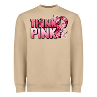 Mushroom Think pink Cancer Awareness Heavyweight Sweatshirt - FaDigitalArtStudio