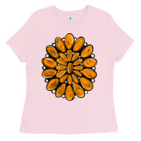 Bubblegum Pink orange gemstone Ladies Tee - RanaPortraitStore